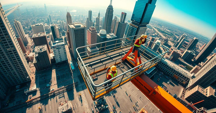 Plataforma de trabalho aéreo: segurança e eficiência nas alturas