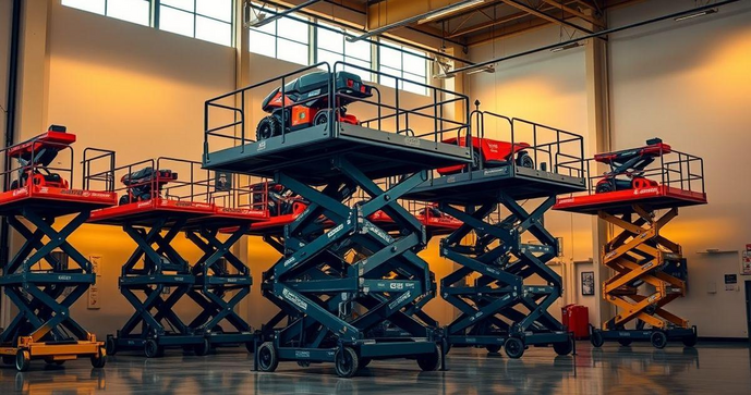 Plataforma elevatória tesoura preço: descubra os melhores modelos e suas faixas de valor