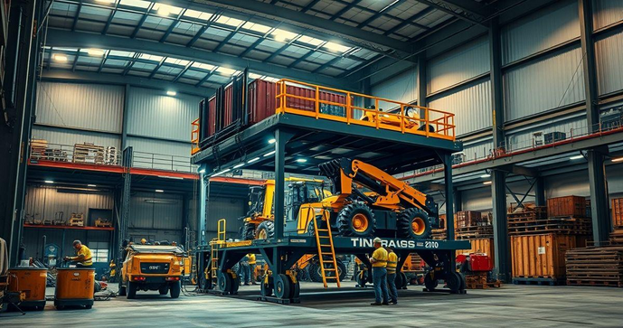 Plataforma Elevatória Carga e Descarga: Vantagens e Aplicações Práticas